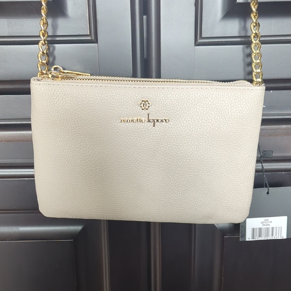 Nanette Lepore Cream Crossbody Bag